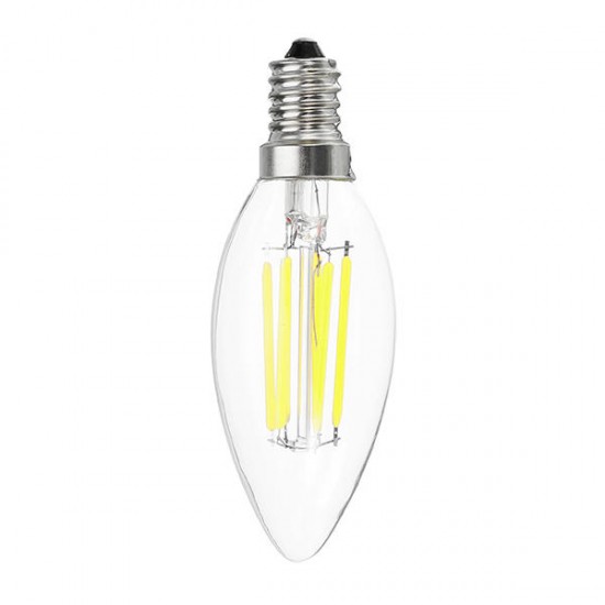 E12 E14 C35 5W 540LM Warm White Pure White LED Candle Light Bulb No Flicker AC110V AC220V