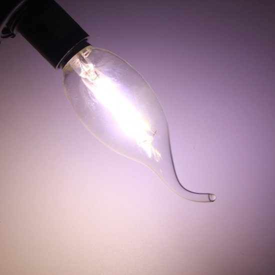 E14 2W Pure/Warm White Edison Filament LED COB Flame Lamp 85-265V E14 2W Pure/Warm White Edison Filament LED COB Flame Lamp 85-265V