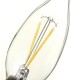 E14 2W Pure/Warm White Edison Filament LED COB Flame Lamp 85-265V