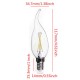 E14 2W Pure/Warm White Edison Filament LED COB Flame Lamp 85-265V