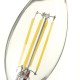 E14 4W Pure/Warm White Edison Filament LED COB Flame Lamp 220-240V