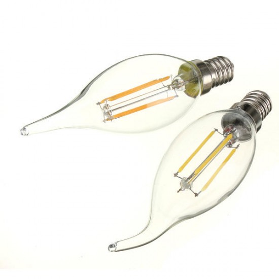 E14 4W Pure/Warm White Edison Filament LED COB Flame Lamp 220-240V E14 4W Pure/Warm White Edison Filament LED COB Flame Lamp 220-240V