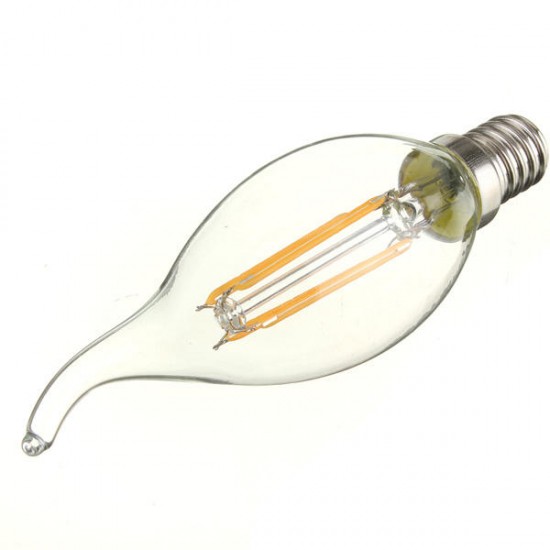 E14 4W Pure/Warm White Edison Filament LED COB Flame Lamp 220-240V E14 4W Pure/Warm White Edison Filament LED COB Flame Lamp 220-240V