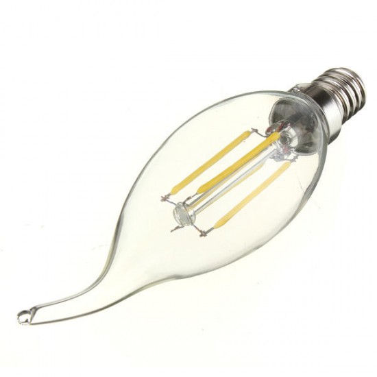 E14 4W Pure/Warm White Edison Filament LED COB Flame Lamp 220-240V E14 4W Pure/Warm White Edison Filament LED COB Flame Lamp 220-240V