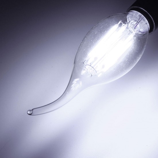 E14 6W Pure White Warm White COB Edison Filament Candle Light Bulb AC110V E14 6W Pure White Warm White COB Edison Filament Candle Light Bulb AC110V