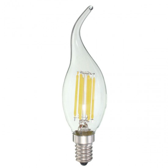 E14 6W Pure White Warm White COB Edison Filament Candle Light Bulb AC110V E14 6W Pure White Warm White COB Edison Filament Candle Light Bulb AC110V