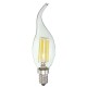 E14 6W Pure White Warm White COB Edison Filament Candle Light Bulb AC110V