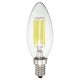 E14 6W Pure White Warm White COB Edison Filament Candle Light Bulb AC110V