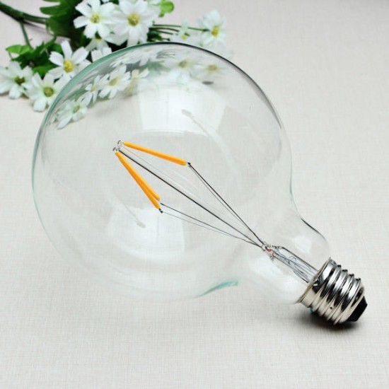E27 175mm G125 4W Retro LED Filament Edison Lamp Light Bulb 220V E27 175mm G125 4W Retro LED Filament Edison Lamp Light Bulb 220V