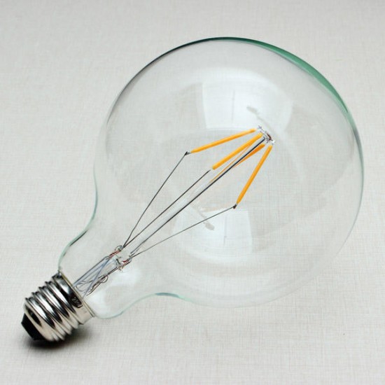E27 175mm G125 4W Retro LED Filament Edison Lamp Light Bulb 220V E27 175mm G125 4W Retro LED Filament Edison Lamp Light Bulb 220V