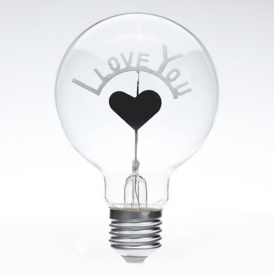 E27 3W Edison Bulbs I Love You Shaped Decorative Light Bulb 220V E27 3W Edison Bulbs I Love You Shaped Decorative Light Bulb 220V