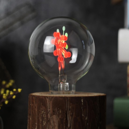 E27 3W G80 Snowflake Non-Dimmable Red&Green Christmas Incandescent Light Bulb AC220-240V E27 3W G80 Snowflake Non-Dimmable Red&Green Christmas Incandescent Light Bulb AC220-240V