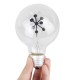 E27 3W G80 Snowflake Non-Dimmable Red&Green Christmas Incandescent Light Bulb AC220-240V