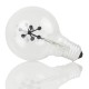 E27 3W G80 Snowflake Non-Dimmable Red&Green Christmas Incandescent Light Bulb AC220-240V