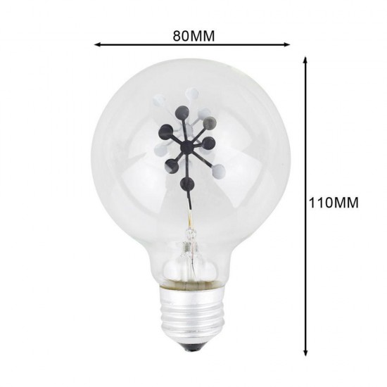 E27 3W G80 Snowflake Non-Dimmable Red&Green Christmas Incandescent Light Bulb AC220-240V E27 3W G80 Snowflake Non-Dimmable Red&Green Christmas Incandescent Light Bulb AC220-240V