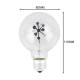 E27 3W G80 Snowflake Non-Dimmable Red&Green Christmas Incandescent Light Bulb AC220-240V