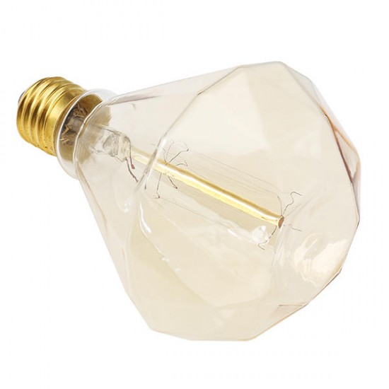 E27 40W G95 Warm White Diamond Retro Edison Light Bulb AC220-240V E27 40W G95 Warm White Diamond Retro Edison Light Bulb AC220-240V