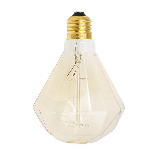E27 40W G95 Warm White Diamond Retro Edison Light Bulb AC220-240V