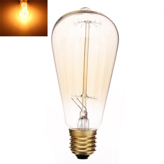 E27 40W Incandescent Bulb 220V ST64 Retro Edison Light Bulb E27 40W Incandescent Bulb 220V ST64 Retro Edison Light Bulb