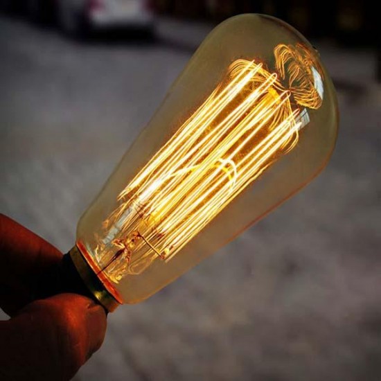 E27 40W Incandescent Bulb 220V ST64 Retro Edison Light Bulb E27 40W Incandescent Bulb 220V ST64 Retro Edison Light Bulb