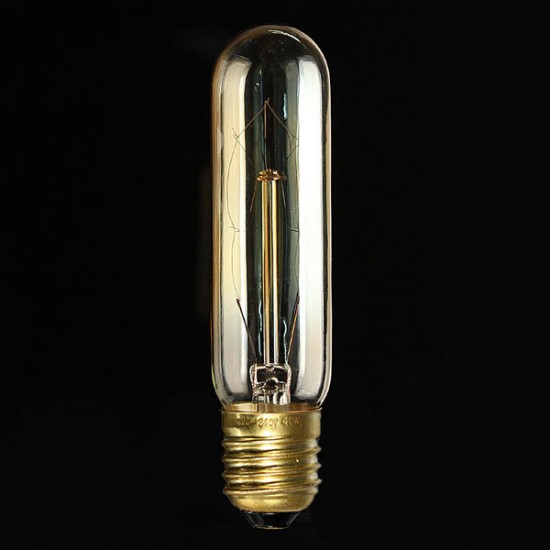 E27 40W Vintage Antique Edison Incandescent Bulb Clear Glass 220V