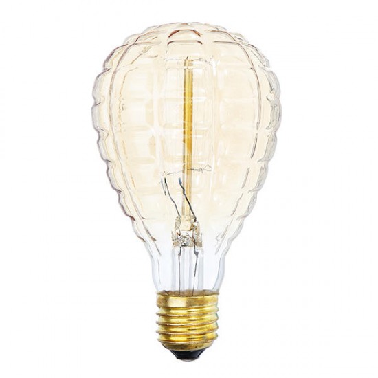 E27 40W Warm White Pineapple Fire Balloon Retro Vintage Edison Global Incandescent Light Bulb AC220V E27 40W Warm White Pineapple Fire Balloon Retro Vintage Edison Global Incandescent Light Bulb AC220V