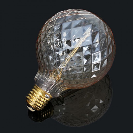 E27 40W Warm White Pineapple Fire Balloon Retro Vintage Edison Global Incandescent Light Bulb AC220V