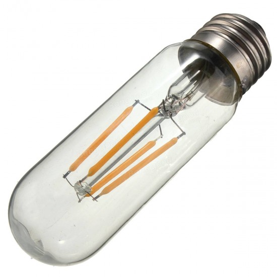 E27 4W T10 Retro Vintage Incandescent 800Lm Warm White Edison Lamp Bulbs AC110/220V