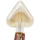 E27 4W Heart Shaped Non-dimmable LED COB Filament Light Bulb Edison Lamp Indoor Home Decor AC220V