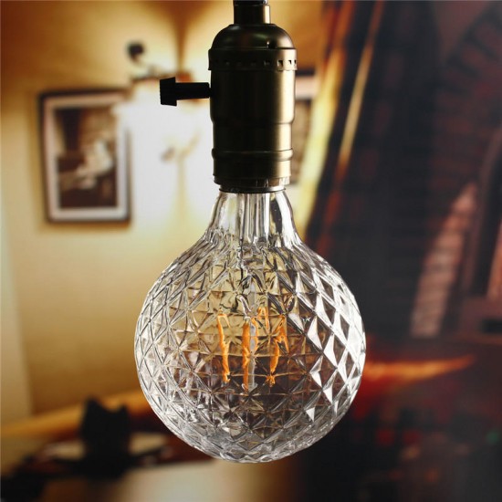 E27 4W Pineapple Vintage Antique Edison Filament COB LED Bulb Light Lamp 85-265V