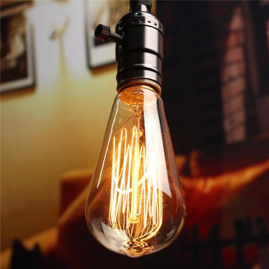 E27 60W Retro Vintage Industrial Style Filament Light Bulb Edison Lamp AC110V/220V