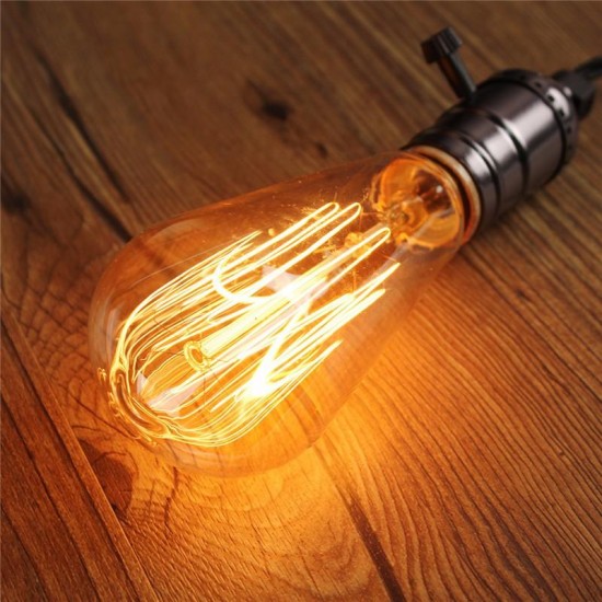 E27 60W Retro Vintage Industrial Style Filament Light Bulb Edison Lamp AC110V/220V