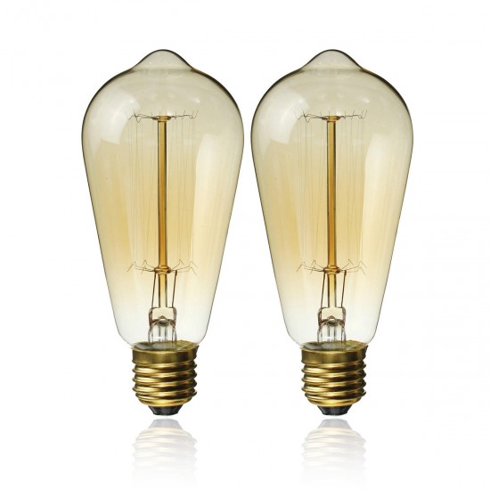 E27 60W Retro Vintage Industrial Style Filament Light Bulb Edison Lamp AC110V/220V E27 60W Retro Vintage Industrial Style Filament Light Bulb Edison Lamp AC110V/220V