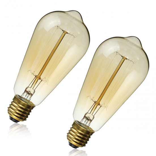 E27 60W Retro Vintage Industrial Style Filament Light Bulb Edison Lamp AC110V/220V