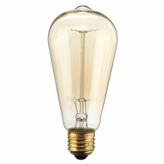 E27 60W Retro Vintage Industrial Style Filament Light Bulb Edison Lamp AC110V/220V E27 60W Retro Vintage Industrial Style Filament Light Bulb Edison Lamp AC110V/220V