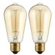 E27 60W ST58 Edison Bulb Antique Filament Lamp Retro Vintage Light 220V/110V E27 60W ST58 Edison Bulb Antique Filament Lamp Retro Vintage Light 220V/110V