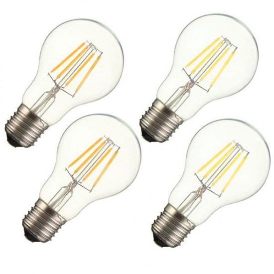 E27 A60 4W Warm White/ White Edison Filament LED COB Dimmable Globe Bulb Lamp AC220V/110V E27 A60 4W Warm White/ White Edison Filament LED COB Dimmable Globe Bulb Lamp AC220V/110V