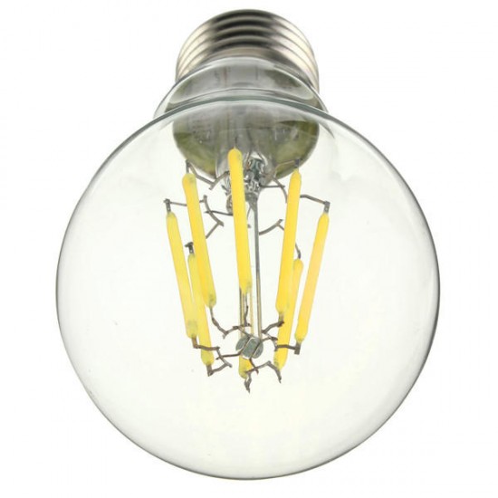 E27 A60 8W Warm White/ White Filament LED COB Dimmable Globe Bulb Lamp AC220V/110V