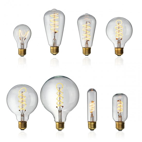 E27 Dimmable COB LED Vintage Retro Industrial Edison Lamp Indoor Lighting Filament Light Bulb AC110V