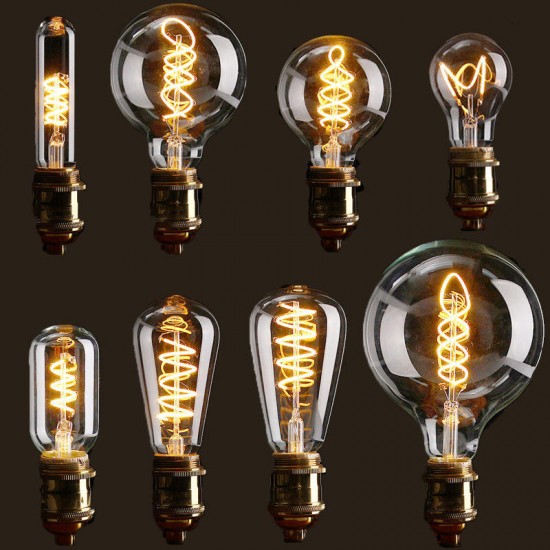 E27 Dimmable COB LED Vintage Retro Industrial Edison Lamp Indoor Lighting Filament Light Bulb AC110V