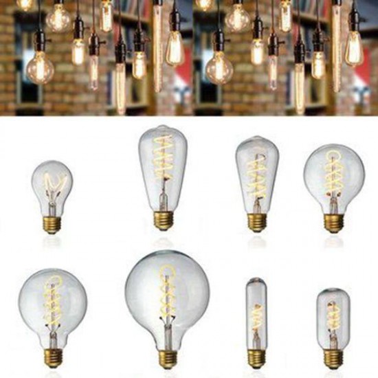 E27 Dimmable COB LED Vintage Retro Industrial Edison Lamp Indoor Lighting Filament Light Bulb AC220V E27 Dimmable COB LED Vintage Retro Industrial Edison Lamp Indoor Lighting Filament Light Bulb AC220V