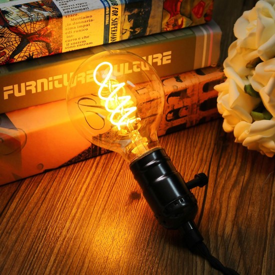 E27 Dimmable COB LED Vintage Retro Industrial Edison Lamp Indoor Lighting Filament Light Bulb AC220V