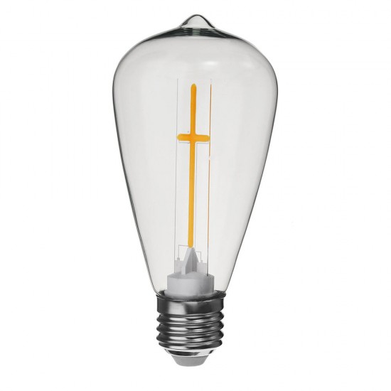 E27 E14 2W 4W A60 T45 ST64 Candle Pull Tail Warm White Cross Incandescent Light Bulb AC180-265V