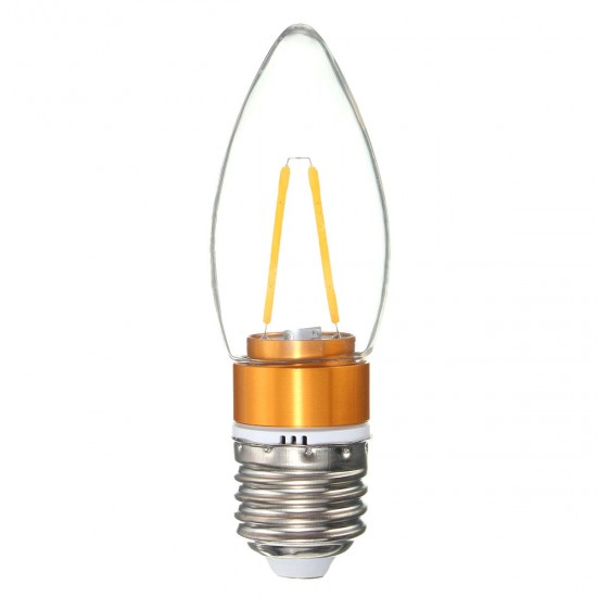 E27 E14 E12 B22 B15 2W Non-Dimmable Edison Filament Incandescent Candle Light Bulb Lamp 110V