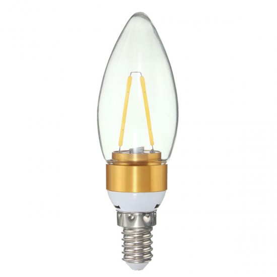 E27 E14 E12 B22 B15 2W Non-Dimmable Edison Filament Incandescent Candle Light Bulb Lamp 110V