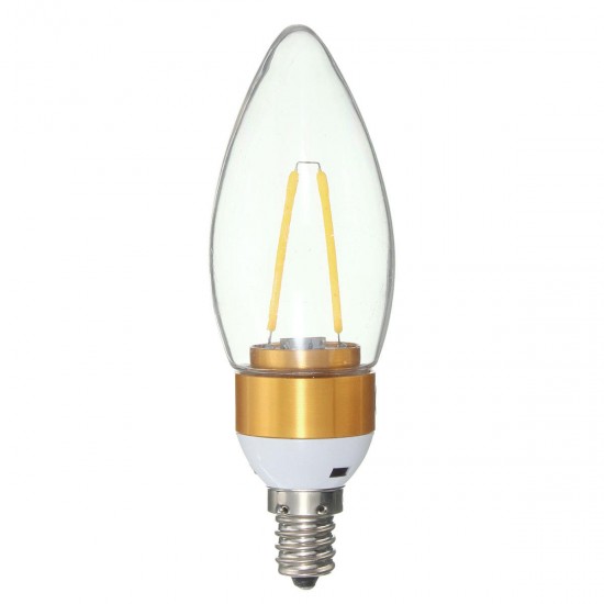 E27 E14 E12 B22 B15 2W Non-Dimmable Edison Filament Incandescent Candle Light Bulb Lamp 110V