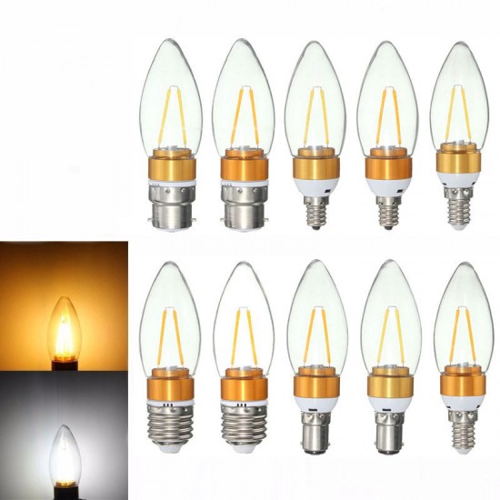 E27 E14 E12 B22 B15 2W Non-Dimmable Edison Filament Incandescent Candle Light Bulb Lamp 110V E27 E14 E12 B22 B15 2W Non-Dimmable Edison Filament Incandescent Candle Light Bulb Lamp 110V