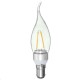 E27 E14 E12 B22 B15 2W Non-Dimmable Sliver Edison Pull Tail Incandescent Candle Light Bulb 110V