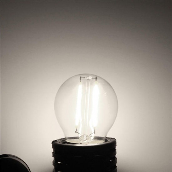 E27 G45 2W Warm White/ White Edison Filament LED COB Dimmable Lamp AC220V/110V E27 G45 2W Warm White/ White Edison Filament LED COB Dimmable Lamp AC220V/110V