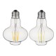 E27 G80 3W Warm White Pure White Filament Incandescent Light Bulb for Home AC85-265V